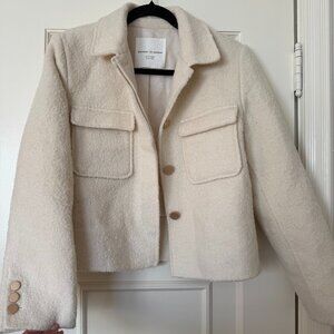 Monday to Sunday (Korean Luxury Fashion Brand) Cream Boucle Blazer Jacket